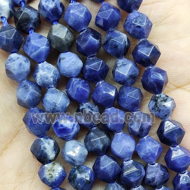 Blue Sodalite Beads Cut Round