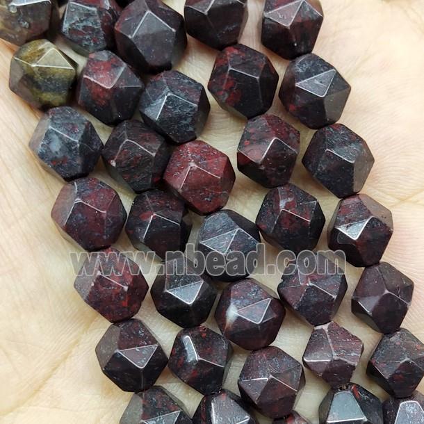 Poppy Jasper Beads Starcut Round