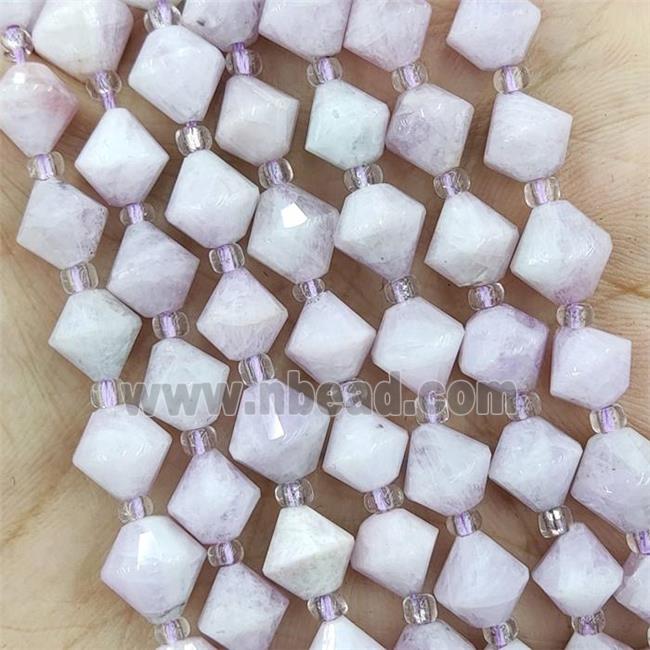 Natural Kunzite Beads Bicone