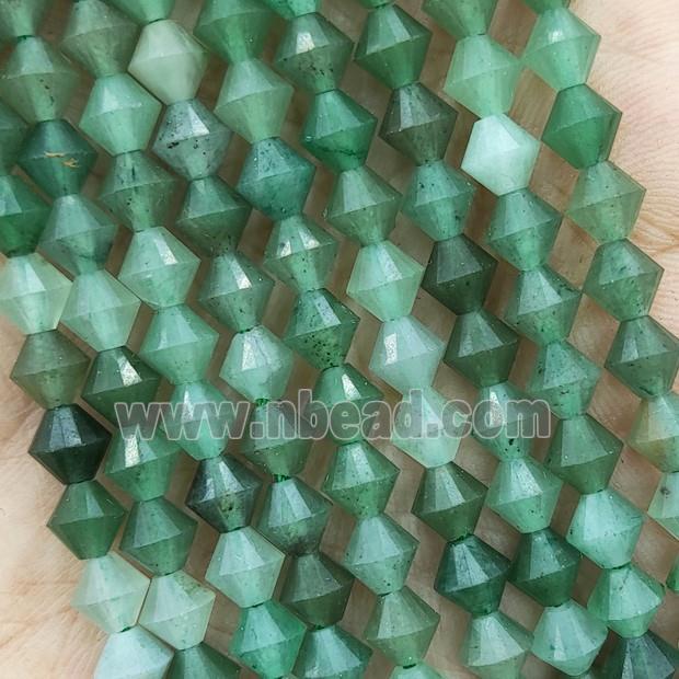 Green Aventurine Beads Bicone