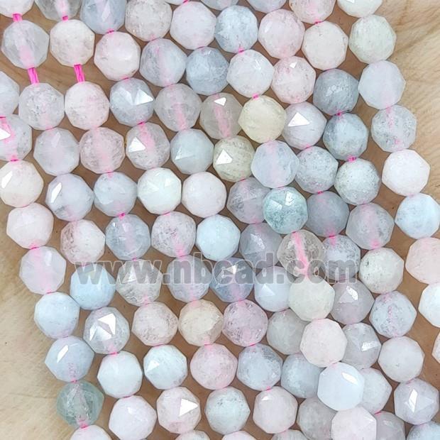 Natural Morganite Beads Multicolor Cut Round Tiny