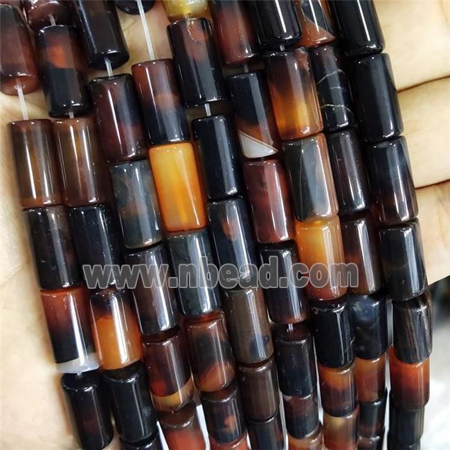 Natural Dream Agate Tube Beads