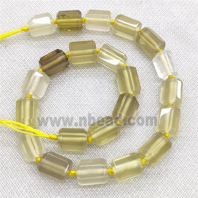 Natural Lemon Quartz Beads Column