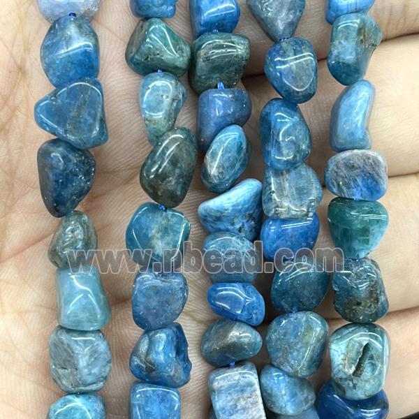 Natural Blue Apatite Chip Beads Freeform