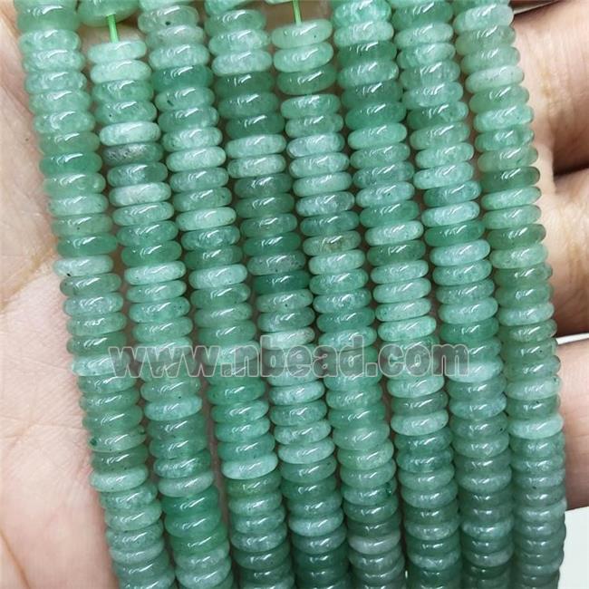 Natural Green Aventurine Heishi Spacer Beads