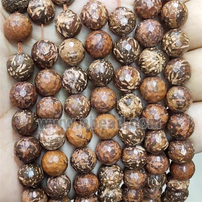 Firework Jasper Beads Faceted Round