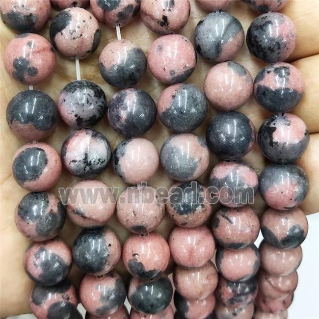 Peach Jade Beads Smooth Round Dye