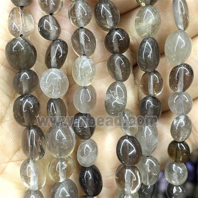 Smoky Quartz Chips Beads Freeform Polished