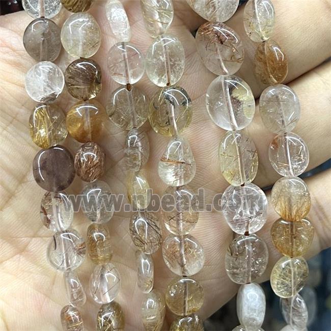 Natural Gold Rutilated Quartz Chips Beads Freeform