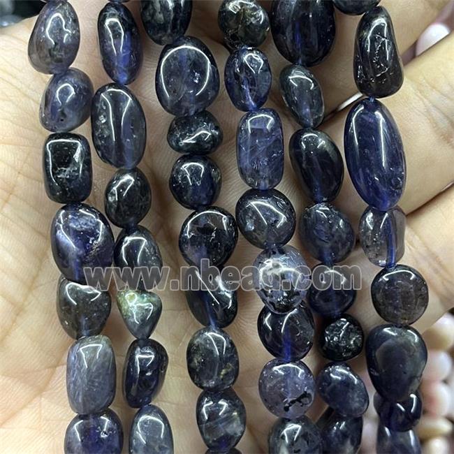 Iolite Chips Beads Freeform Blue