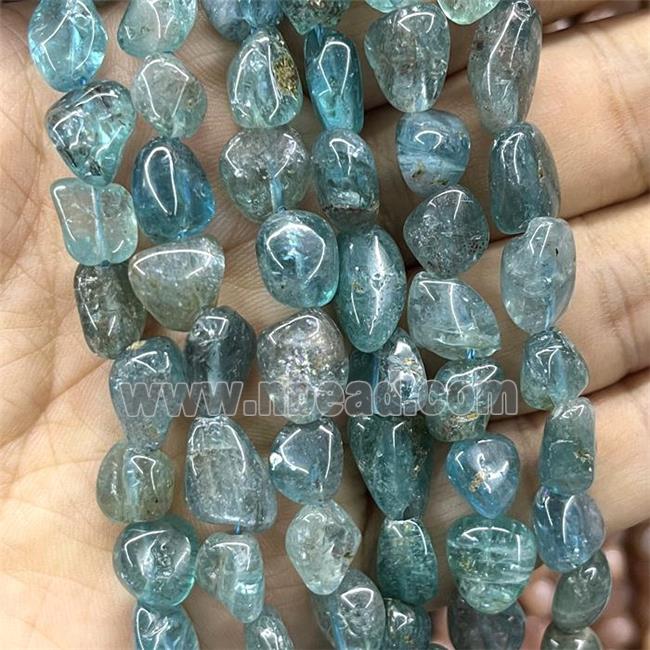 Blue Apatite Chips Beads Freeform