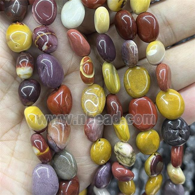 Natural Mookaite Chips Beads Multicolor Freeform