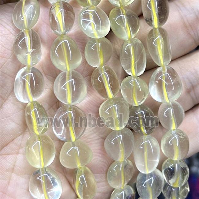 Lemon Quartz Chips Beads Freeform Polished