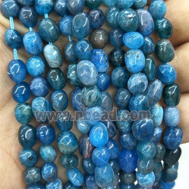 Natural Blue Apatite Chip Beads Freeform