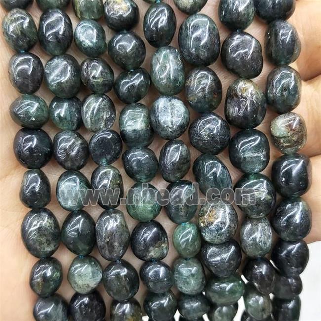 Natural Kyanite Chips Beads Freeform Green