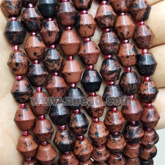 Natural Autumn Jasper Bicone Beads