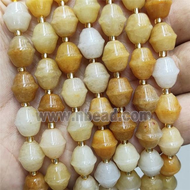 Natural Yellow Aventurine Beads Bicone