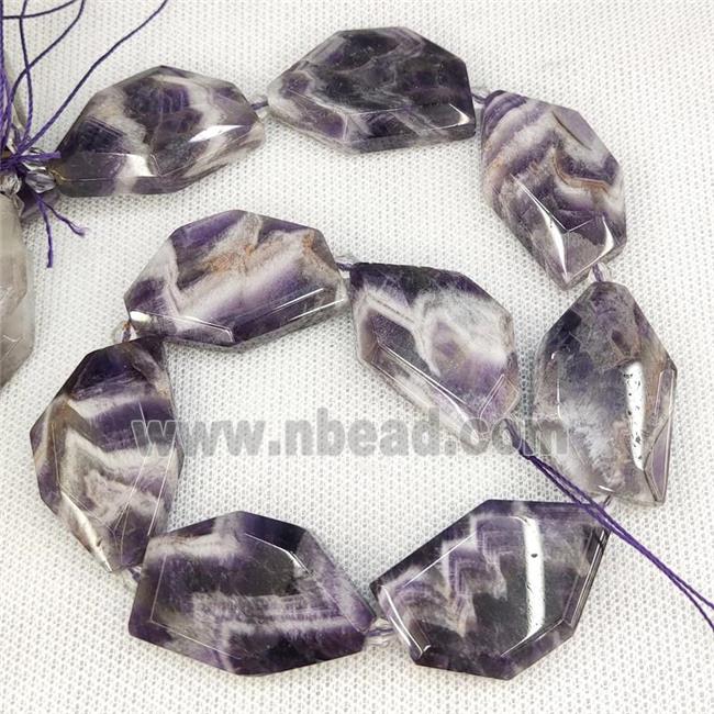 Natural Dogteeth Amethyst Beads Slice