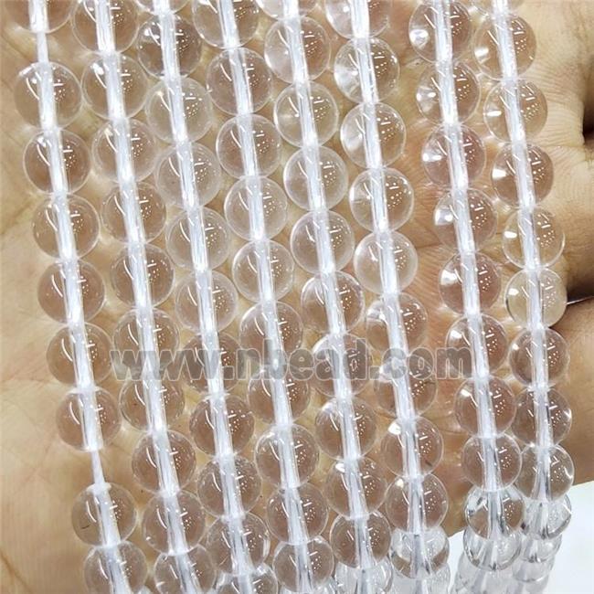 Natural Clear Crystal Quartz Beads Smooth Round