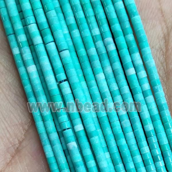 Green Oxidative Agate Tube Beads