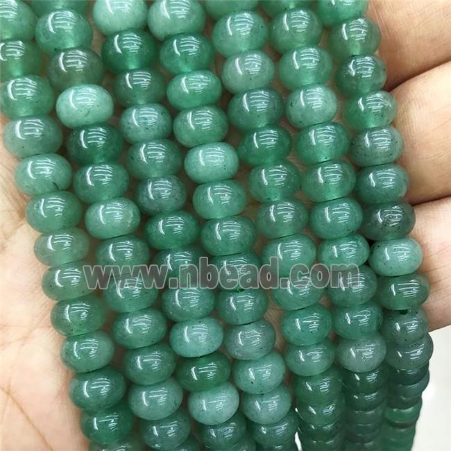 Green Aventurine Beads Smooth Rondelle