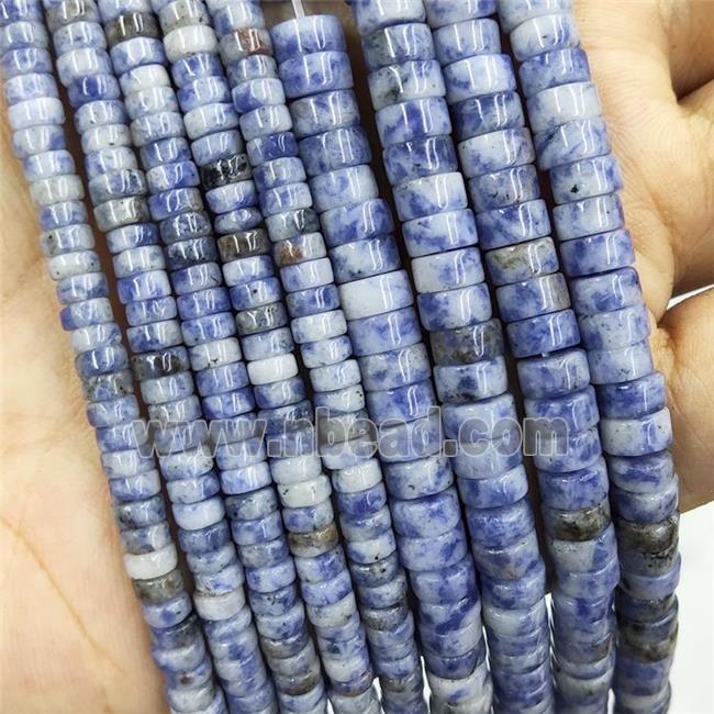 Blue Dalmatian Jasper Heishi Beads