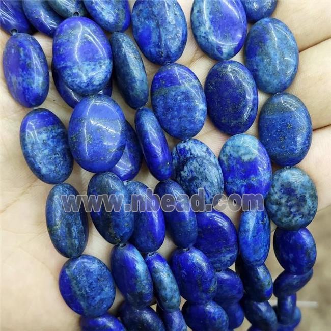 Natural Lapis Lazuli Oval Beads Blue