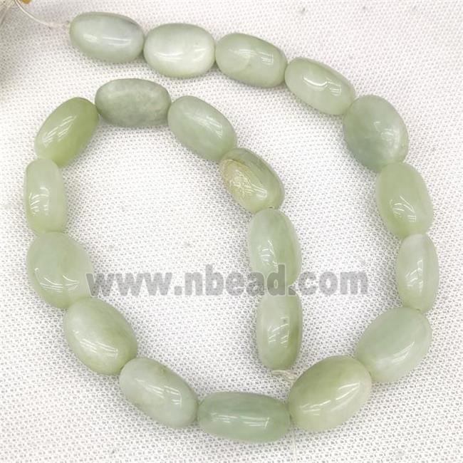 New Mountain Jade Oval Beads Green