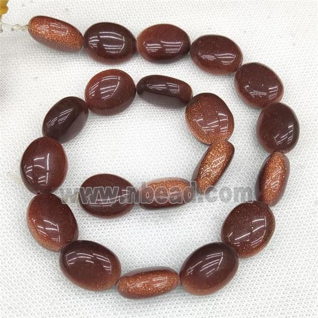 Golden Sandstone Beads Oval