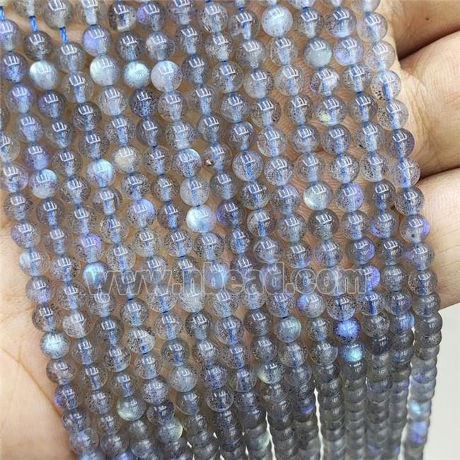 Natural Labradorite Beads AA-Grade Smooth Round