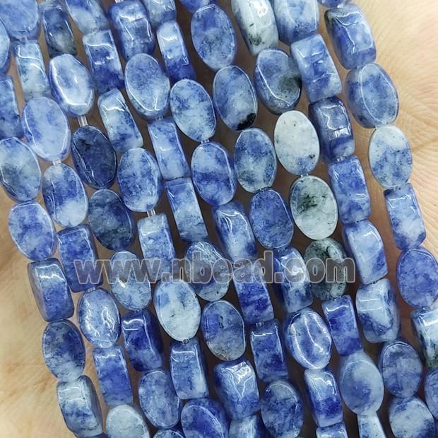 Blue Dalmatian Jasper Beads Oval