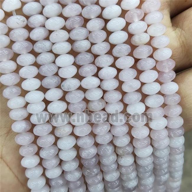 Natural Rose Quartz Beads Smooth Rondelle