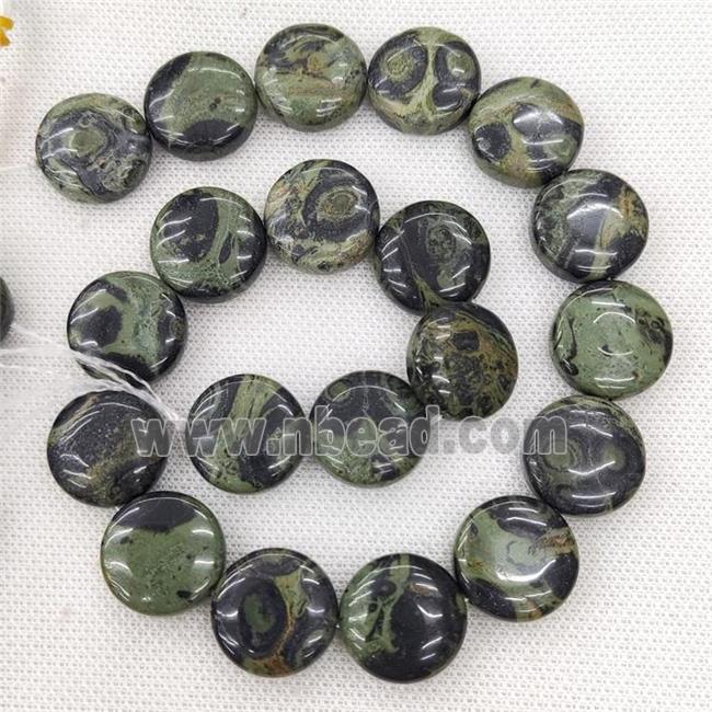 Natural Kambaba Jasper Beads Circle Green