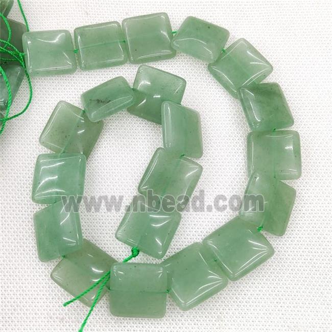 Natural Green Aventurine Square Beads