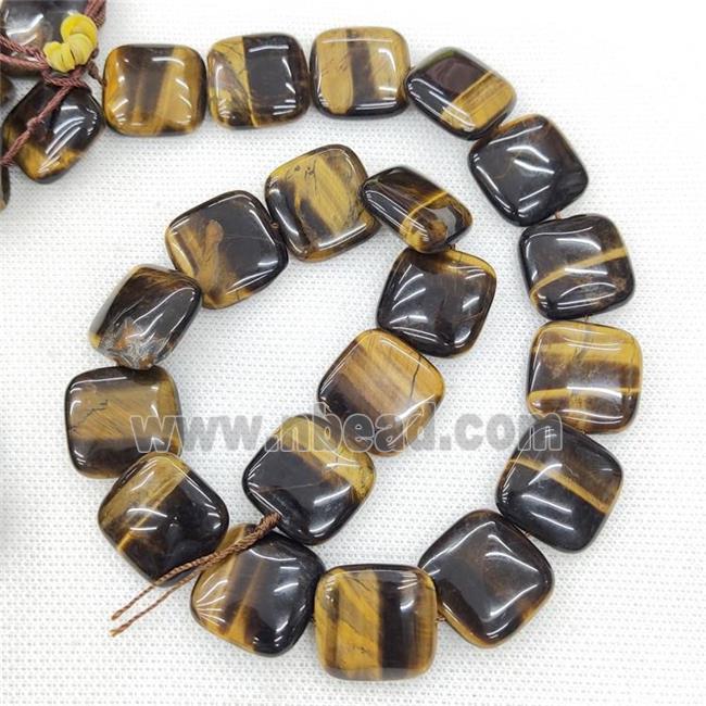 Natural Tiger Eye Stone Beads Square