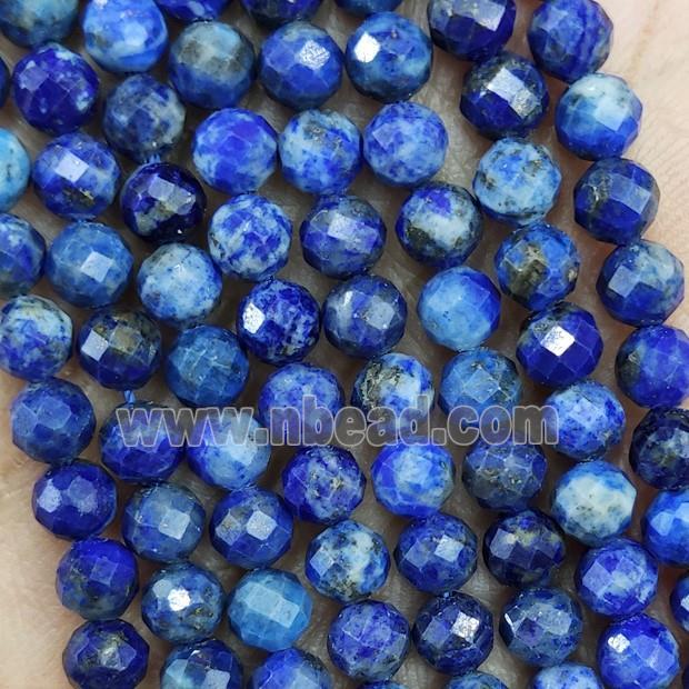 Natural Lapis Lazuli Beads Blue Faceted Round