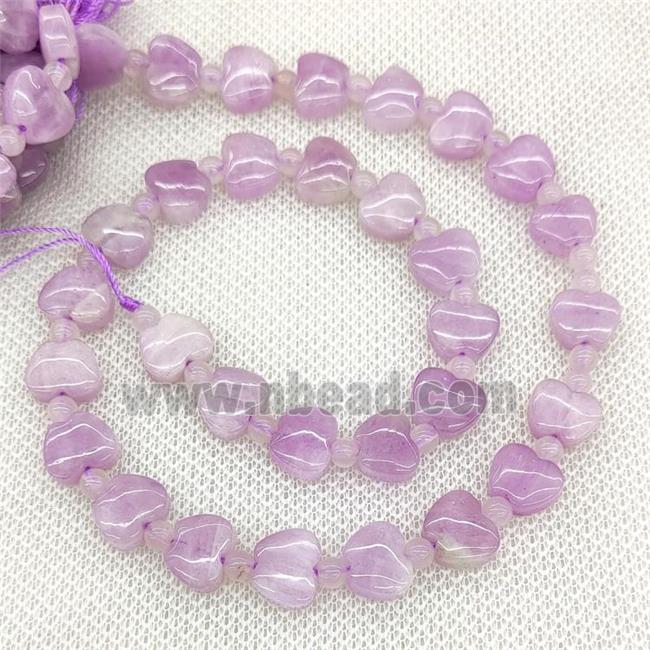 Natural Kunzite Apple Beads