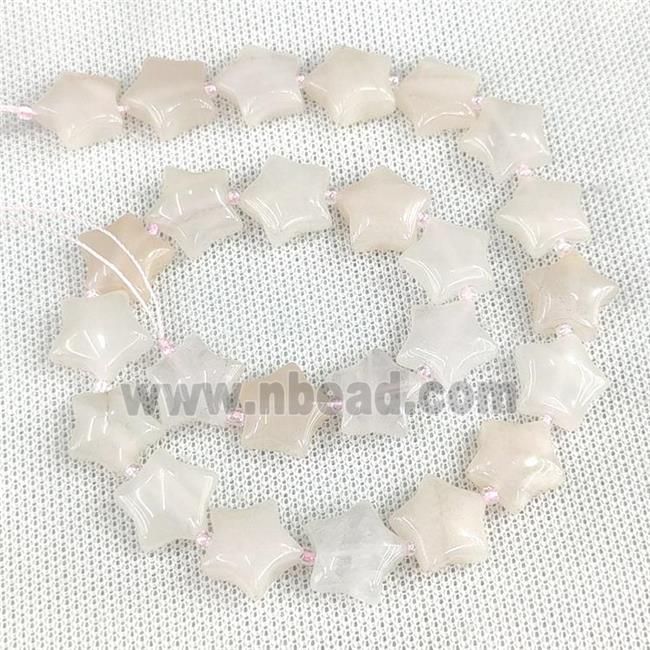 Natural Aventurine Star Beads Lt.pink