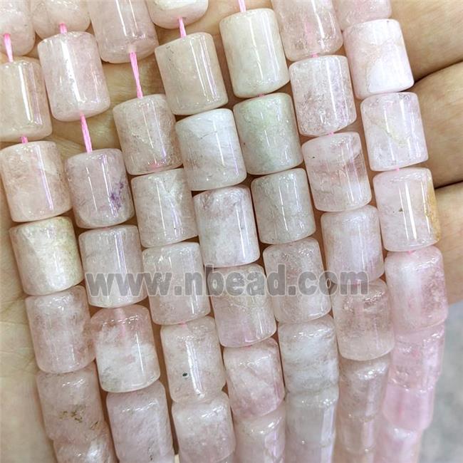 Natural Pink Morganite Beads Triangle Column