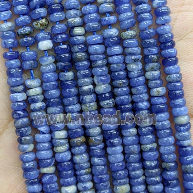 Natural Blue Sodalite Beads Smooth Rondelle