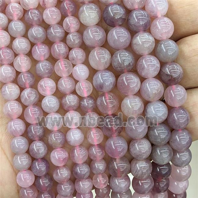 Natural Madagascar Rose Quartz Beads Pink Smooth Round