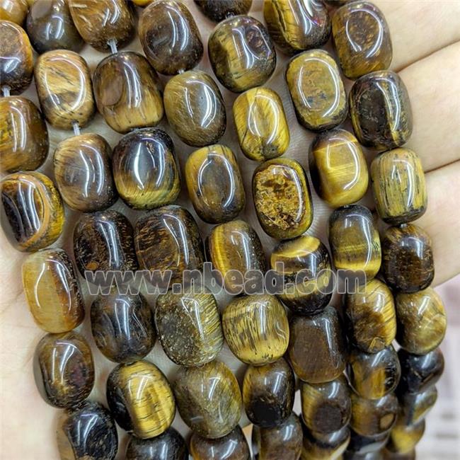 Natural Tiger Eye Stone Nugget Beads Freeform