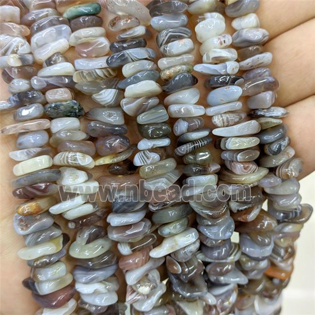 Natural Botswana Agate Beads Chips Freeform