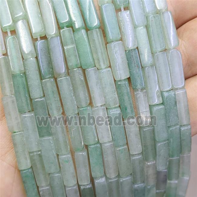 Natural Green Aventurine Cuboid Beads