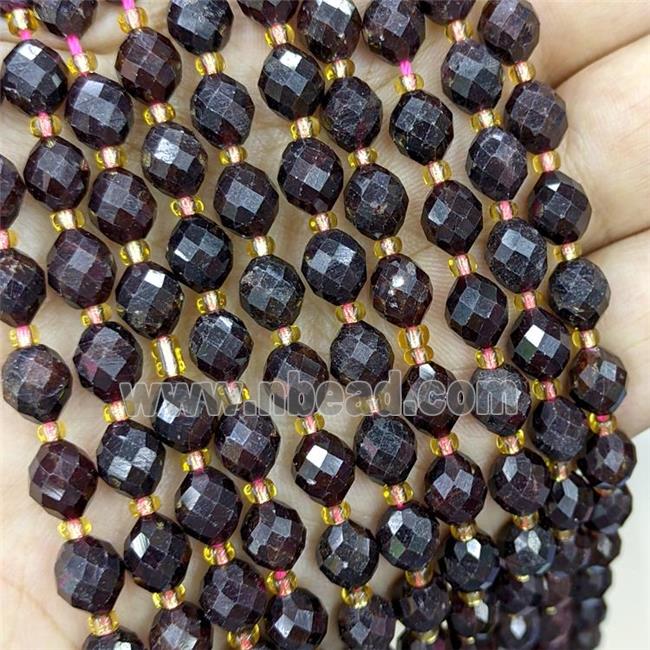 Natural Garnet Beads Faceted Rice