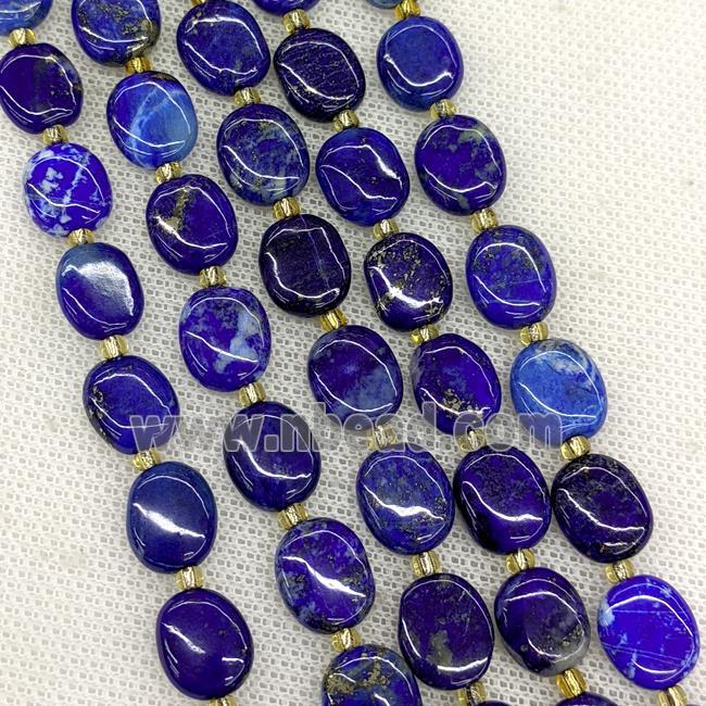 Natural Blue Lapis Lazuli Oval Beads