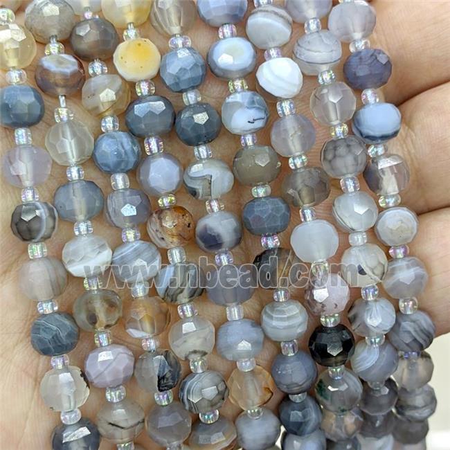 Natural Botswana Agate Beads Faceted Rondelle