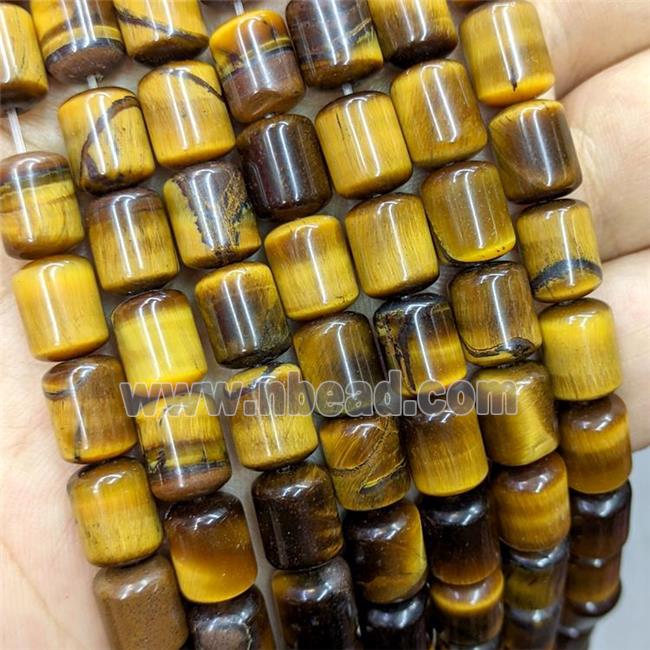 Natural Tiger Eye Stone Tube Beads A-Grade