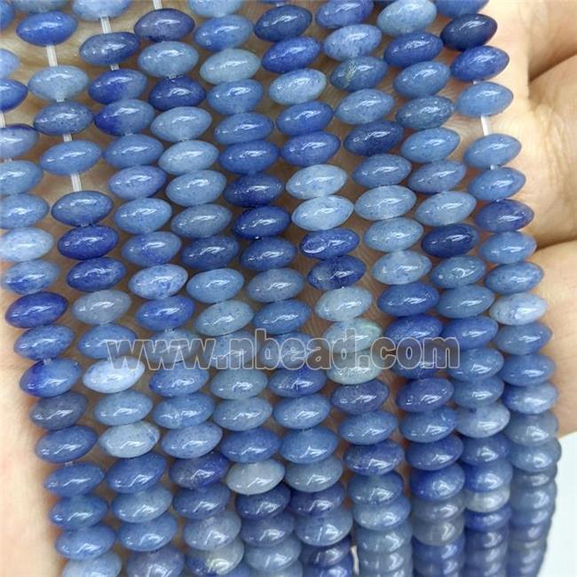 Natural Blue Aventurine Beads Smooth Rondelle