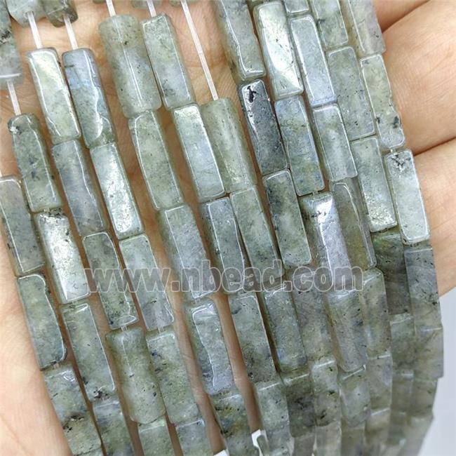 Natural Labradorite Cuboid Beads